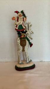 lot 1011 image: Ulbricht Santa on Reindeer Figurine Limited Gallery Edition