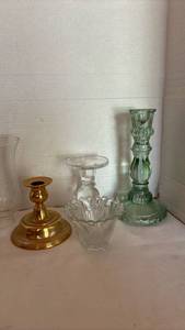 lot 1060 image: Mixed Candlestick holders and more