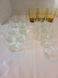 lot 1067 image: Variety of 22 drinking glasses