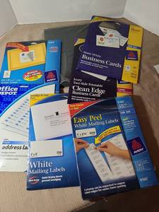lot 2031 image: Mailing labels and business cards