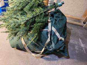 lot 2102 image: Artificial Christmas tree with storage bag