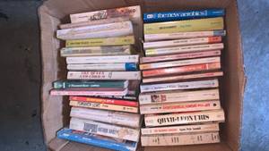 lot 3034 image: Books including The New Aerobics, may have been stored in garage and some are stained