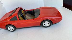 lot 3045 image: Red Convertible Sports Car  with Opening Doors for Barbie sized dolls