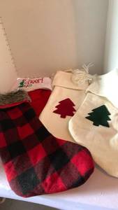 lot 3130 image: Christmas stockings some monogrammed