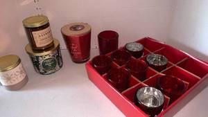 lot 3410 image: Candles and holders