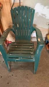 lot 3502 image: Childs Green Adirondack Chair 24X18X11