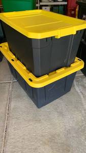 lot 3547 image: Heavy Duty Stackable Storage Bins