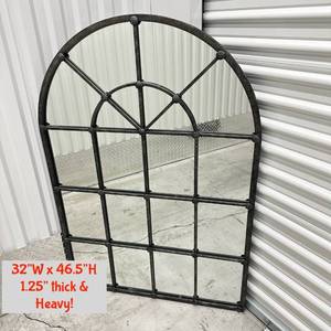 lot 48 image: Arched Window Mirror 32W x 46.5H 1.25in Frame