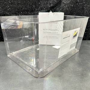 lot 90 image: Kirkton House NEW - Clear Wall Mounted Bin 14.88 in L x 11.61 in W x 7.87 in H