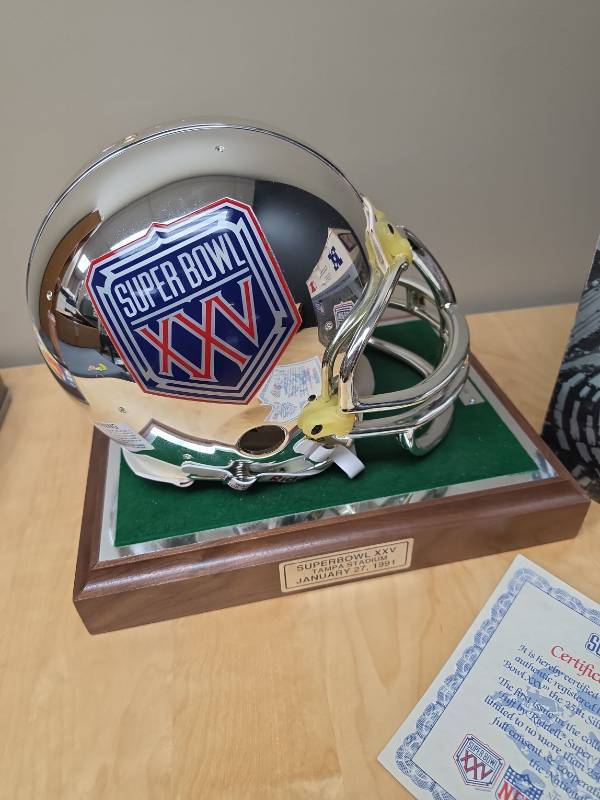 Riddell Super Bowl XXV Commemorative Helmet - numbered 1171/2500