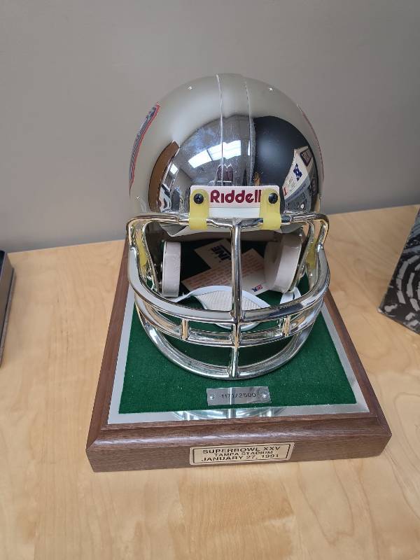 Riddell Super Bowl XXV Commemorative Helmet - numbered 1171/2500
