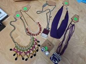 lot 3 image: Jewelry - Statement Necklaces, Bracelets, Earrings