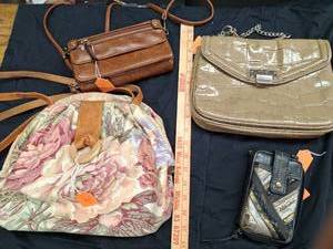 lot 55 image: Lot of 4 Handbags including The Sak and Nine West.