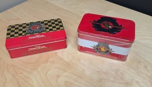 lot 82 image: NASCAR Winston Cup Series Tins - Champions 50 Book Matches Set and 25th Anniversary tin with metal collectors cards inside still in the shrink wrap