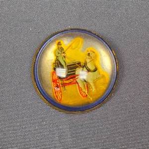 lot 46 image: Antique Horse Bridle Rosette (late 19th century or early 20th century) that has been converted to a brooch