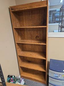 lot 303 image: 5-Shelf Bookcase 28 58W x 11 58 D x 72 H