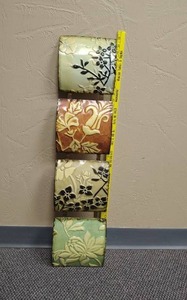 lot 425 image: Decorative Metal Wall Art with Floral Motifs
