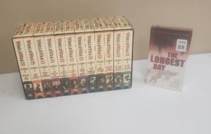 lot 502 image: World War II VHS Collection 12 Volume Set Documentary Series and The Longest Day VHS