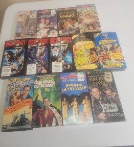 lot 512 image: Classic Film Movies VHS Lot 13 Titles including Casablanca, Show Boat, Dick Tracy