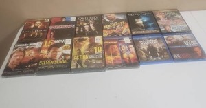 lot 524 image: DVD and Blu-ray Movie Lot of 12 Discs- Action, Adventure, Drama