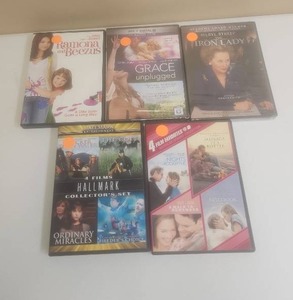 lot 525 image: DVD Movie Lot 5 Films - Ramona Beezus, Grace Unplugged, Iron Lady, Hallmark Collection