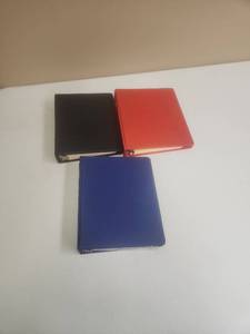 lot 551 image: 3-Ring Binders, qty 3 with Paper or Dividers