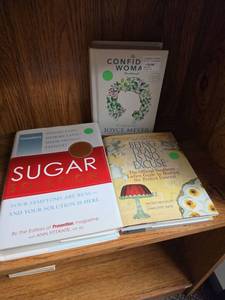 lot 568 image: Lot of 3 Books The Confident Woman Devotional, The Sugar Solution, Being Dead Is No Excuse.
