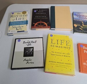 lot 571 image: Book Lot 9 Self-Help Spiritual Development Titles (see all photos, lot photo is cut off)