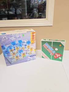 lot 579 image: Luminarc Checker Shot Set 25 Pieces with Drink Pong Party Game