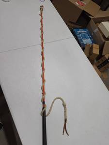 lot 691 image: Horse Riding Rope Whip with Leather Cracker