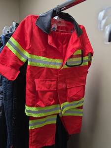 lot 904 image: Fire Chief Red High Visibility Safety Jacket with Reflective Stripes - Small Size 56