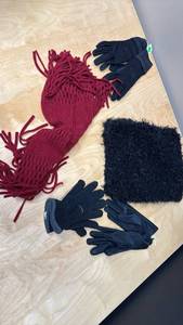 lot 925 image: Winter Accessories Bundle Gloves Scarf 5-Piece Set