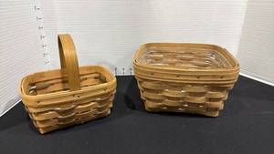 lot 1051 image: 2 Longaberger baskets one with liner
