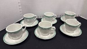 lot 1081 image: Shenango cups and saucers