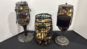 lot 1095 image: Decorative metal decor with corks