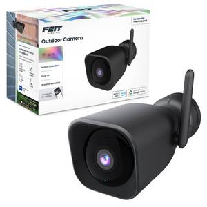 lot 1077 image: Feit Electric CAMWMWiFi 1080p HD Outdoor WiFi Smart Home Security Camera with Night Vision - Retail $40