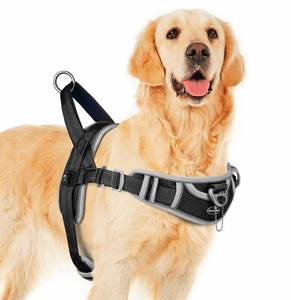 lot 1025 image: ADVENTUREMORE Small Dog No Pull Harness - Reflective, Escape Proof, Front Clip Handle for Training & Walking - S Pink - Retail $883