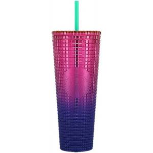 lot 1094 image: Starbucks Cold Cup Tumbler Venti 24 oz Summer 2022 (Watermelon Pink Purple Gradient) - Retail $40