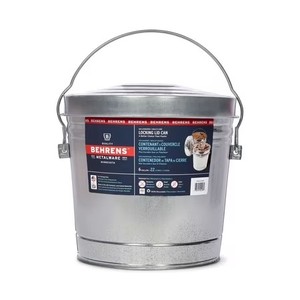lot 1013 image: BEHRENS Galvanized Steel Storage Can, 6-Gallon No Lid