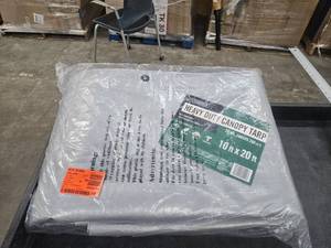 lot 1037 image: 10 ft. x 20 ft. Heavy-Duty Canopy Tarp 10 Mil