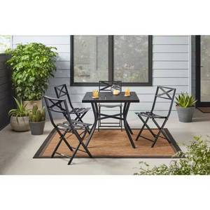 lot 1051 image: Black Folding Steel Outdoor Dining Chair