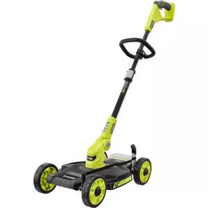 lot 1061 image: $149 RYOBI ONE 18V 12 in. Cordless Battery 3-in-1 Mower, String Trimmer, and Edger (Tool Only)
