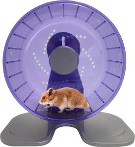 lot 1072 image: Petest Hamster Exercise Wheel, Silent Spinner Hamster Running Wheels, Diameter 8.3 inch, Purple
