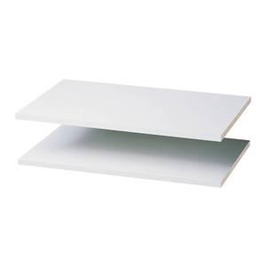 lot 1074 image: Easy Track 24 in. W X 14 in. D White Wood Shelf