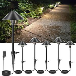 lot 2034 image: Low Voltage Pathway Lights with Transformer, 4H6H8H Cycle Timer