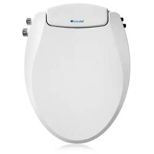 lot 2042 image: $130 Swash Eco Seat 102 Non-Electric Bidet Seat for Elongated Toilets with Warm Water Washes in White