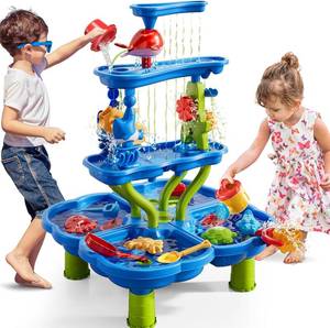 lot 2046 image: 4-Tier Kids Water Table for Toddlers, Sand Beach Toys