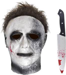 lot 2074 image: Halloween Horror Masquerade Cosplay Party Mask Costume Scary Cosplay Mask for Adults (Grey, Medium)