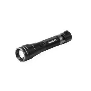 lot 2141 image: Husky 3000-Lumens Dual Power LED Rechargeable Tactical Focusing Handheld Flashlight