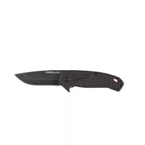lot 2175 image: 3 in. Hardline D2 Steel Smooth Blade Pocket Folding Knife